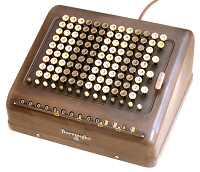 Burroughs calculator, 13 columns, electric