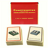 Comptometer playing cards.