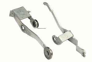 Shutter and sub latch levers