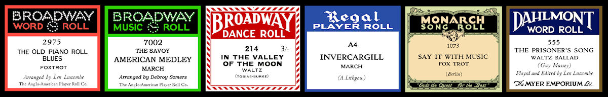 Broadway roll labels.